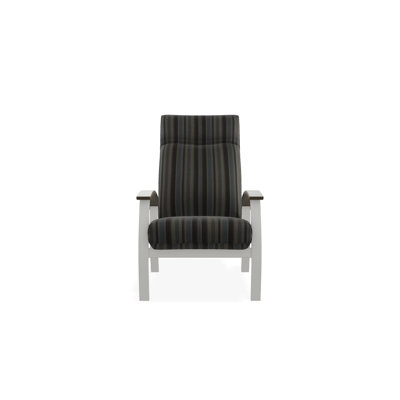 Chaise de patio inclinable avec coussins Askar