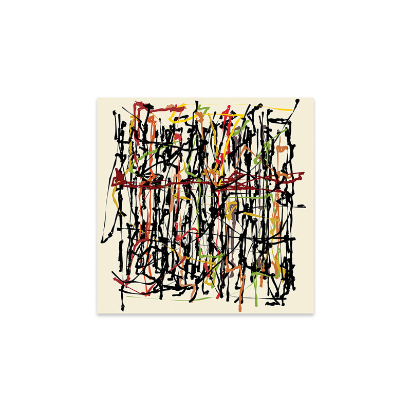 Pollock Wink par Angel Estevez - impression sans cadre, H 36 po x l 36 po x P 0,25 po