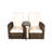 Harker 82cm Long Reclining Double Chaise with Cushions and Table