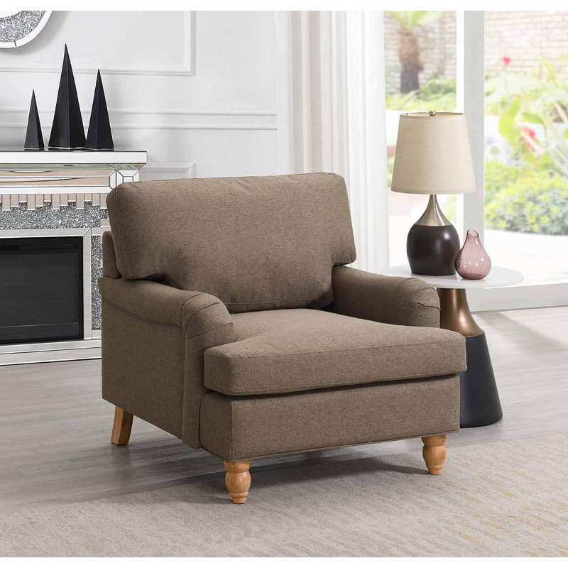 Upholstered Armchair, Taupe