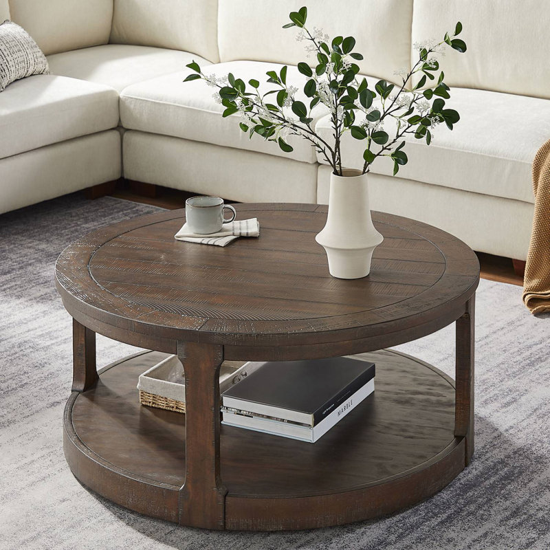 Table basse 40 po, Brun