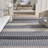 Braided 764 Hand Woven Cotton Pile Striped Rug-237870778