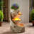 Outdoor Metal Cascade Fountain with Lights