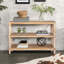Console rustique en bois à 3 niveaux, détails gothiques, table d'entrée / couloir longue 47,24 po | Idée cadeau