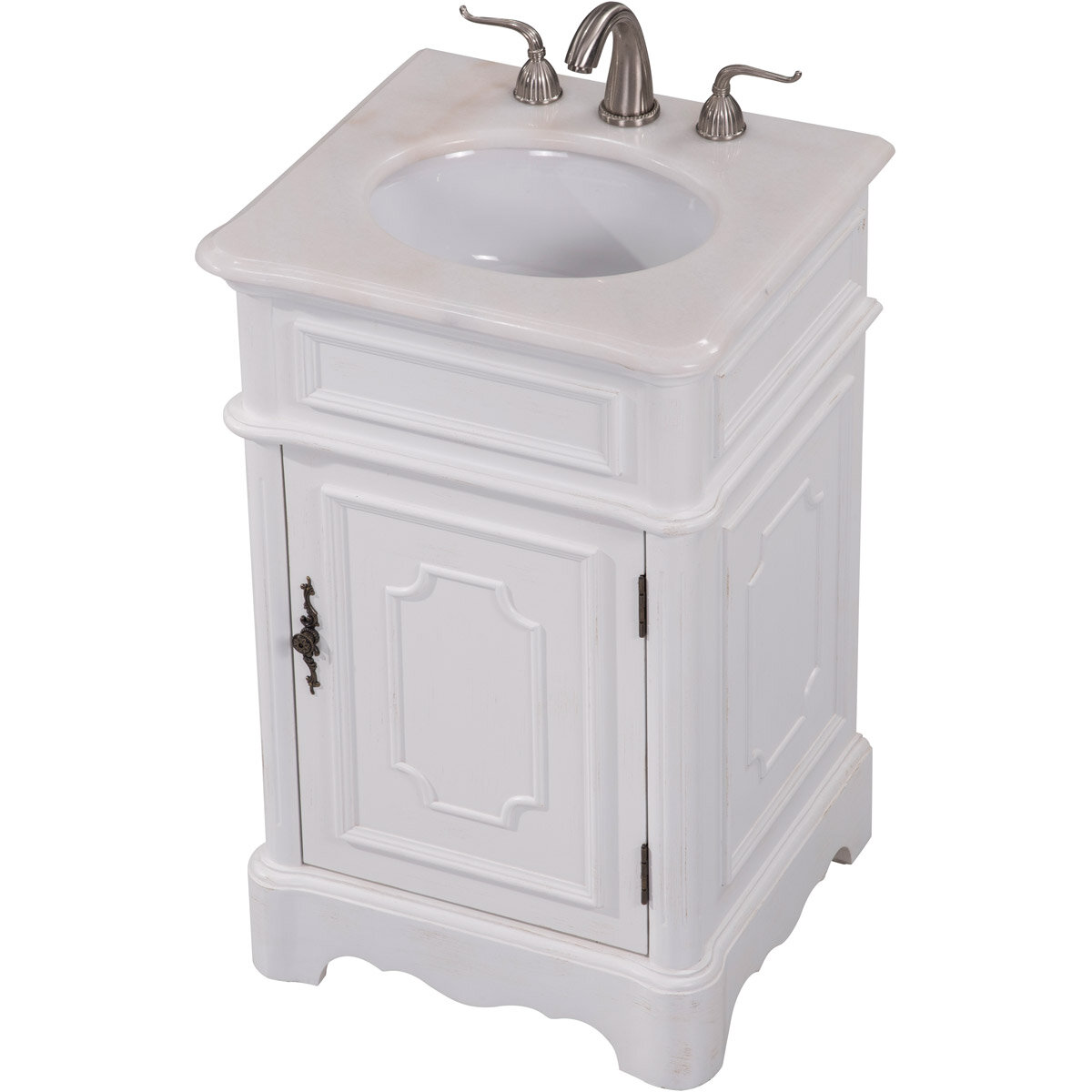 Rimini White 2 Drawer Bathroom Unit