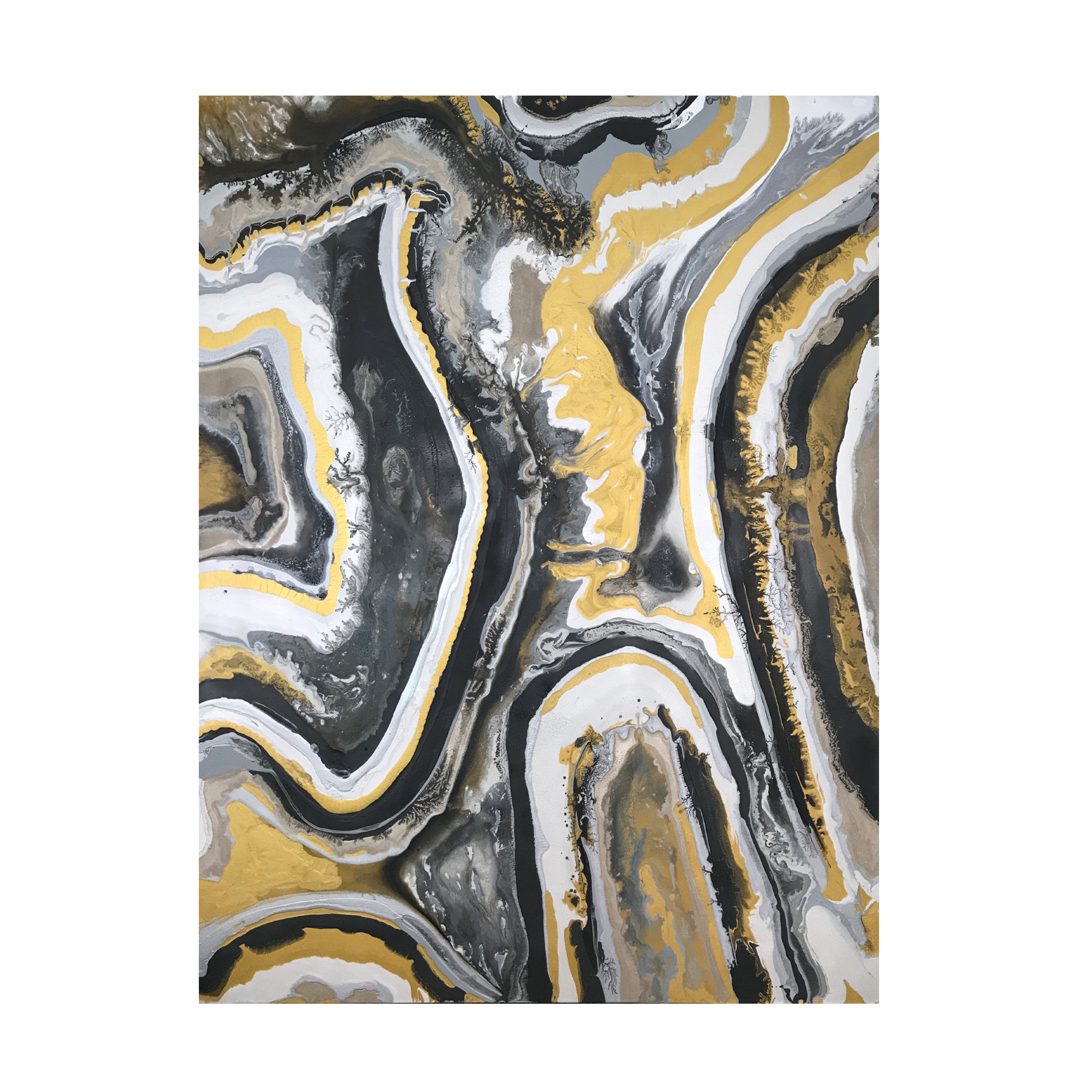 Wrought Studio Art sur toile Kyle Rainey «Metallic Flow III» - Wayfair ...