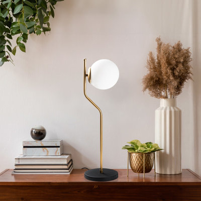 Lampe de table moderne en métal, finition noire, 7,1 x 7,1 x 24,0 pouces | Plaque de base de 7,1 po x 0,8 po | Câble de 78,7 pouces avec interrupteur marche / arrêt | Douille E14, 40 W maximum (ampoule non incluse) | Éclairage élégant et fonctionnel pour la maison et le bureau