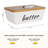 Ceramic Butter Dish with Butter Knife (800ml)