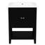 24"  Modern Sleek Bathroom Vanity Elegant Ceramic Sink With Solid Wood Frame Open Style Shelf-1248171263-1248171258