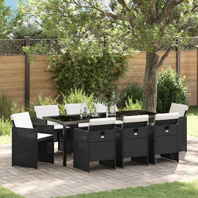Wicker Patio Dining Set Table,