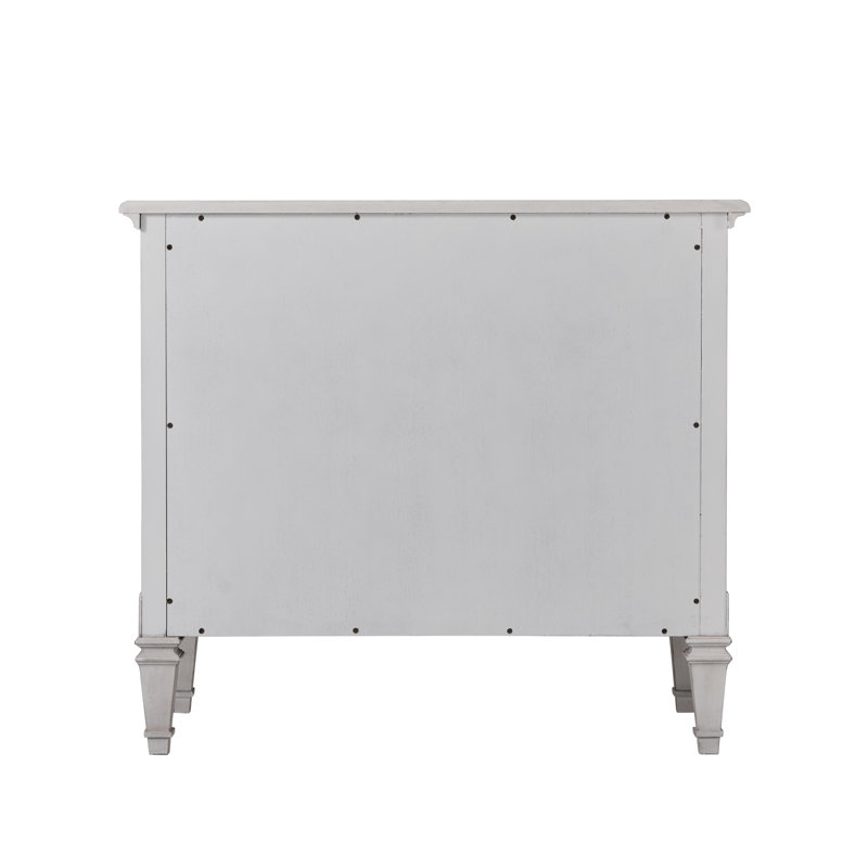 Tavel 3 - Drawer Nightstand, White