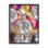 Az-608 - Reproduction de boules disco rétro encadrées sur toile par Jesse Keith