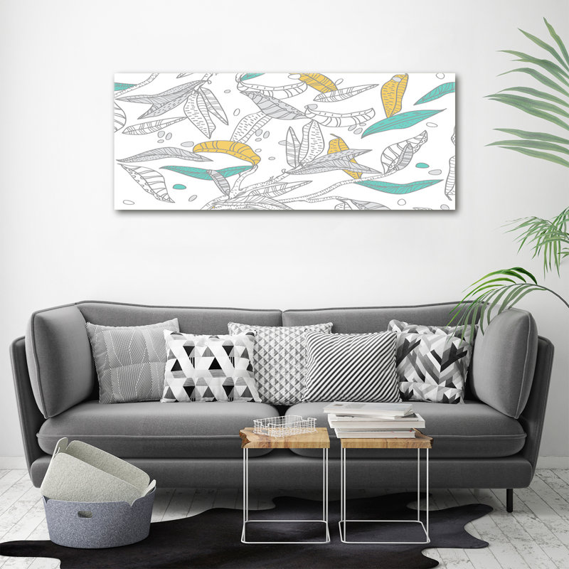 Colourful Leaves 1 Piece Painting on Canvas