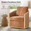 Chaise pivotante de style campagne moderne en rotin de l 30,25 po Espoir-121435602