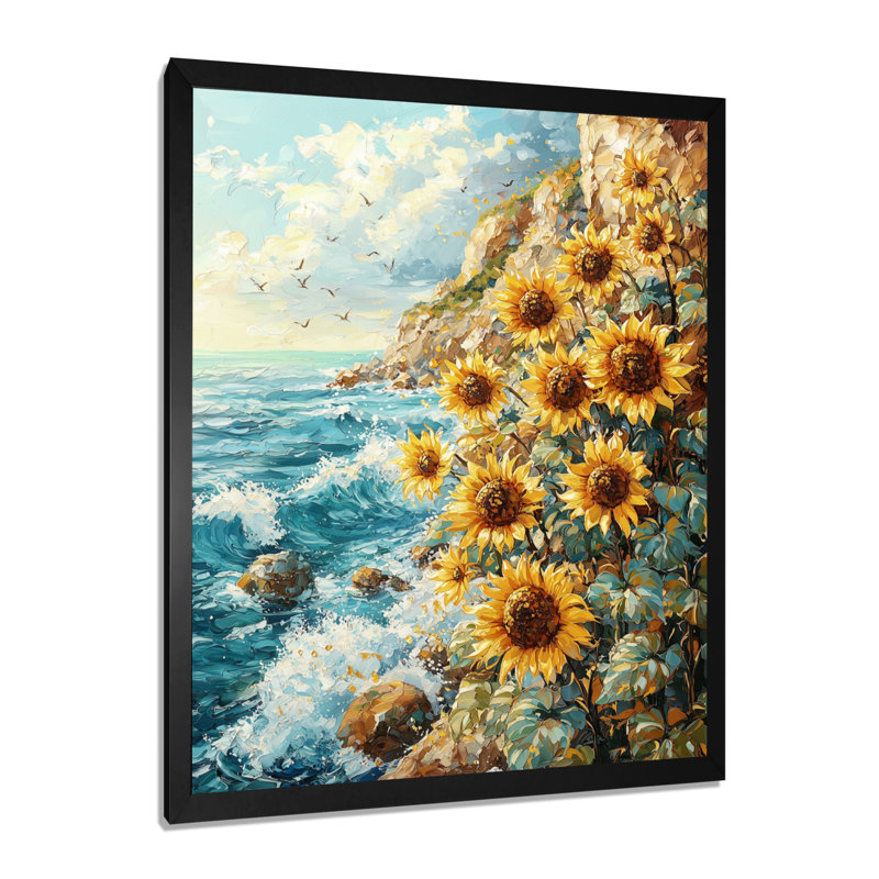 Dittmyre - impressions murales florales, Noir, H 20 po x l 12 po, Reproduction encadrée d'une seule photo
