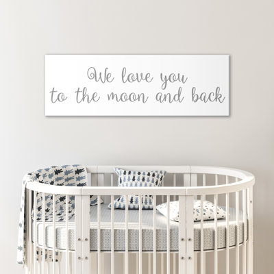 Décoration murale Bruning We Love You to The Moon and Back