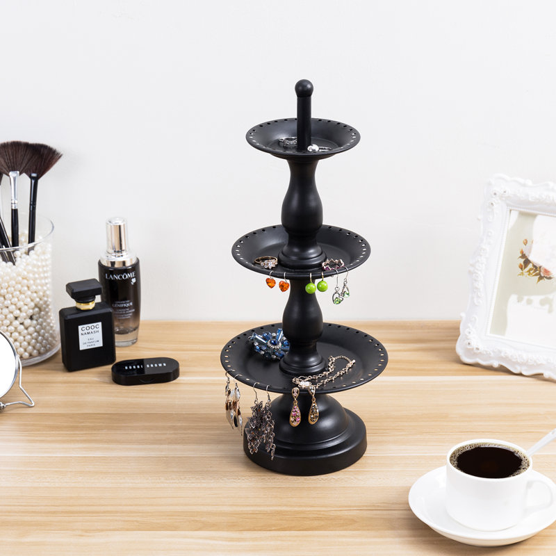 3 Tier Metal Organizer Jewellery Stand
