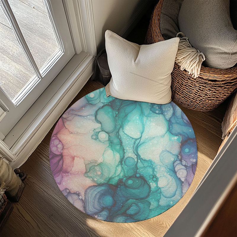 Tapis tressé Ethereal, Rond 5 pi
