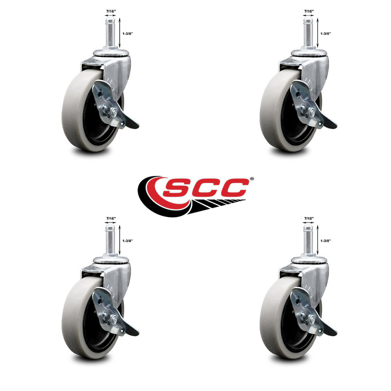 Remplacement du chariot pivotant et verrouillable
