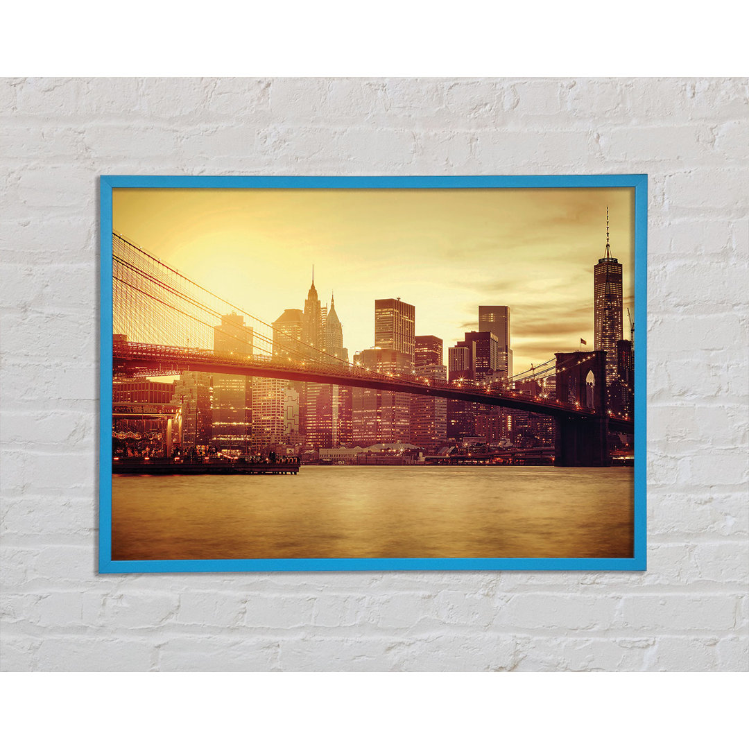 Brooklyn Bridge Splendour - Einzelner Bilderrahmen Kunstdrucke