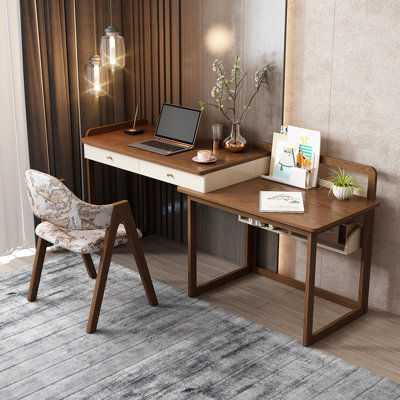Shraz Solid Wood Writing Desk