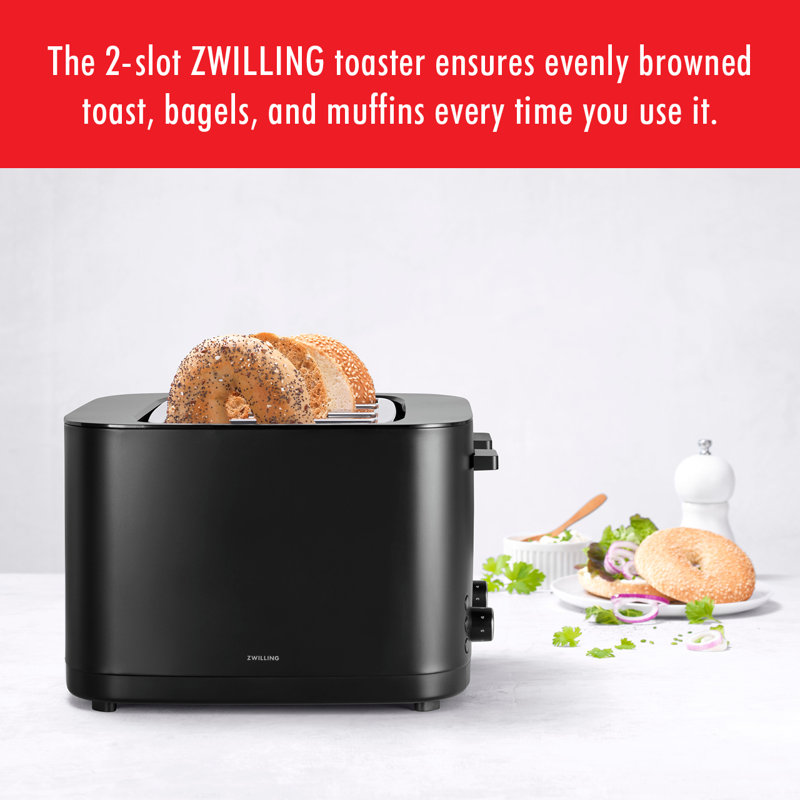 Enfinigy 2 Slice Cool Touch Toaster, Black