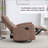 Comfortable Manual Recliner Chair with Rocker and Swivel for Living Room Relaxation-959497587