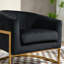 Fauteuil d'appoint rembourré de luxe avec cadre en velours, fauteuil de coiffeuse polyvalent et polyvalent pour l'intérieur et la maison