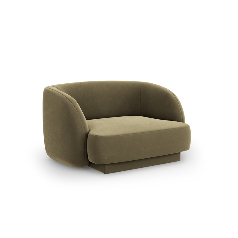 Adoraim 109Cm Wide Armchair, Green Velvet