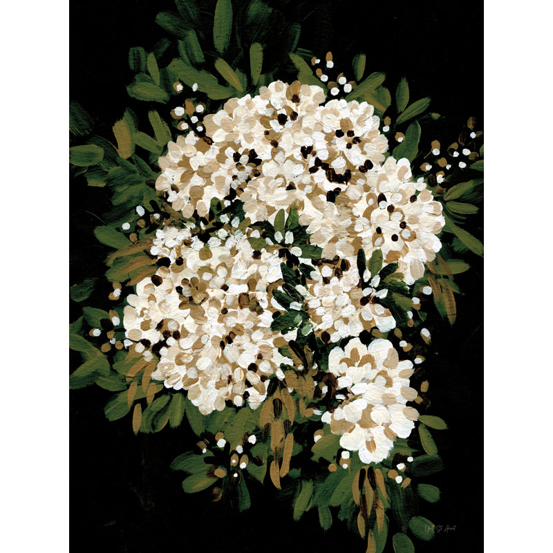 «Moody Florals» par Yvette St. Amant, Non, Imprimé avec cadre noir, H 40 po x l 30 po