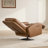 Genuine Leather Dual Motor Swivel Power Recliner With Power Headrest-2040360759