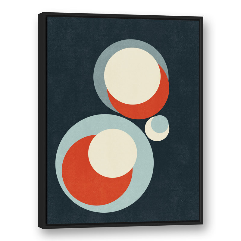 « rétro cercles », reproduction d’art sur toile