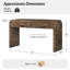 Console 2 tiroirs en bois massif Amandine-2006993594