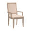 Ensemble de 2 fauteuils modernes et modernes, siège et dossier rembourrés en bois gris