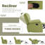 Fauteuil inclinable manuel en similicuir respirant Tachara-109185400