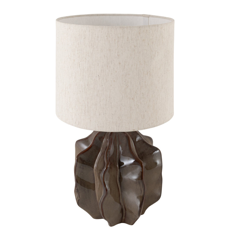 Lampe de table sculpturale en grès