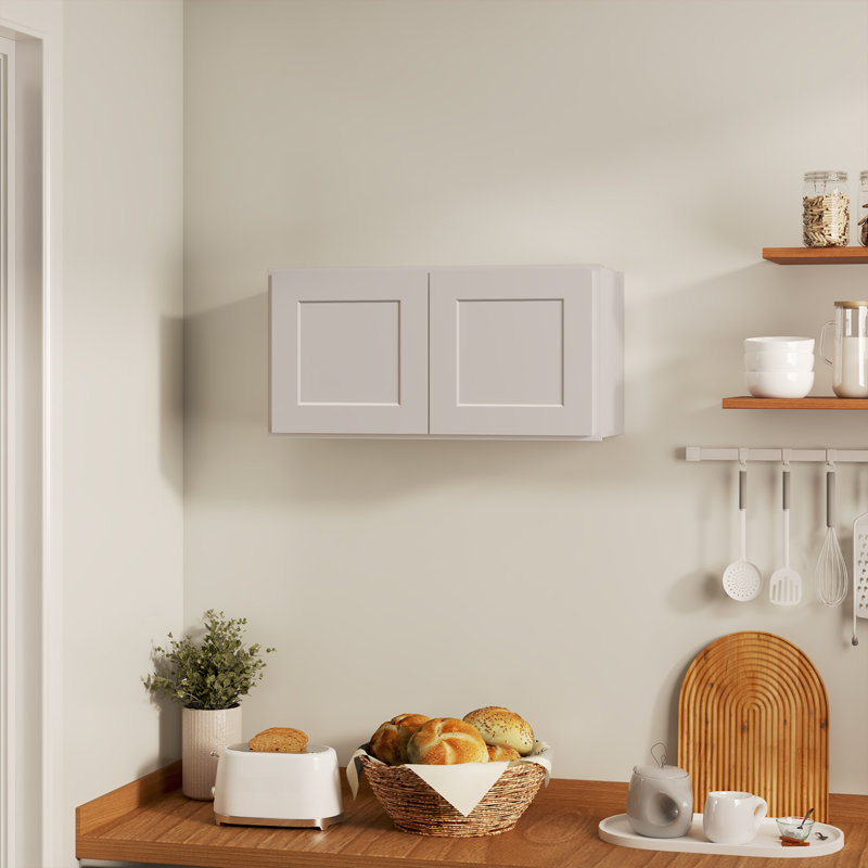 Armoire murale standard Shaker Dove l 30 po x P 12 po x H 12 po Homeibro Cozy Design, L 30 po x H 12 po x P 12 po