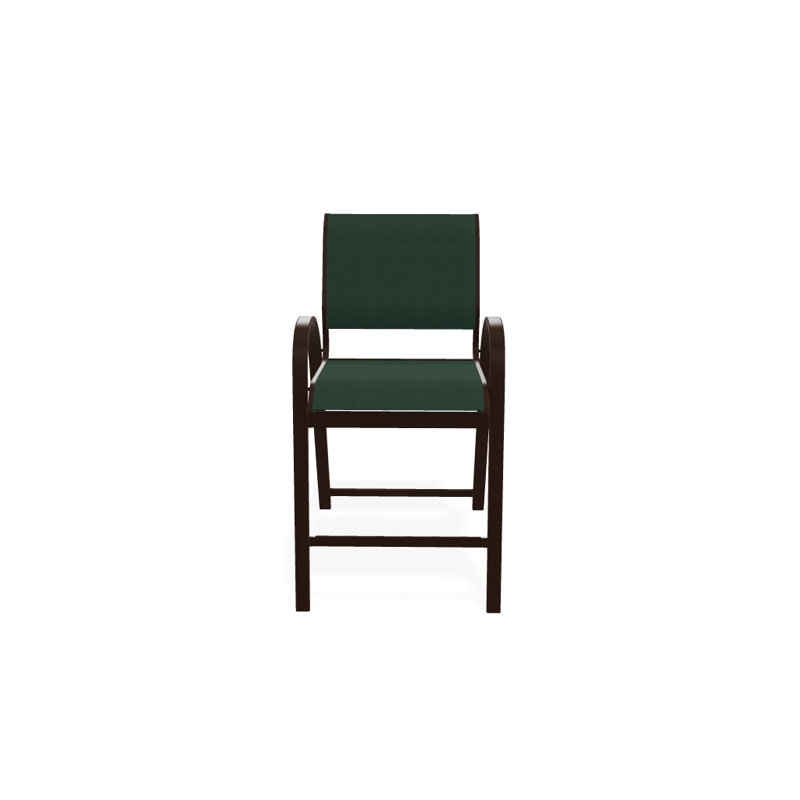 Tabouret de bar 42 po Holna, Vert forêt 22D Sunbrella® vert, Kona texturé
