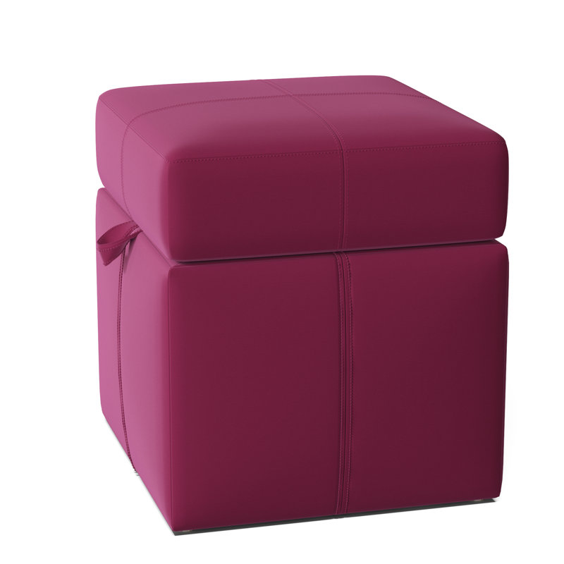 Preesall Upholstered Ottoman, Klein Pink