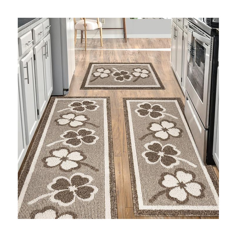 Ensemble de tapis de cuisine antidérapant 3 pièces