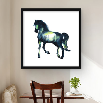 Cheval élégant - reproduction d'art encadrée pour enfants