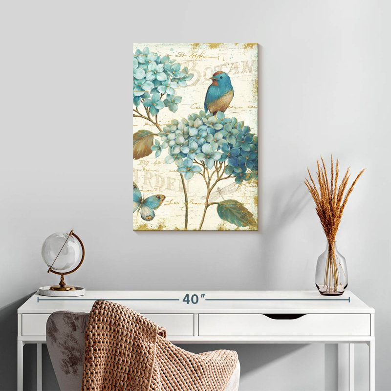 Harnek Blue Garden, 24" H x 16" W