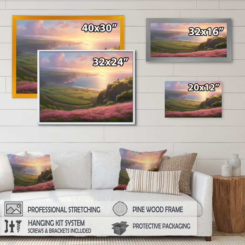 «Seaside Paradise III», reproduction sur toile, H 24 po x l 32 po x P 1 po, Toile tendue