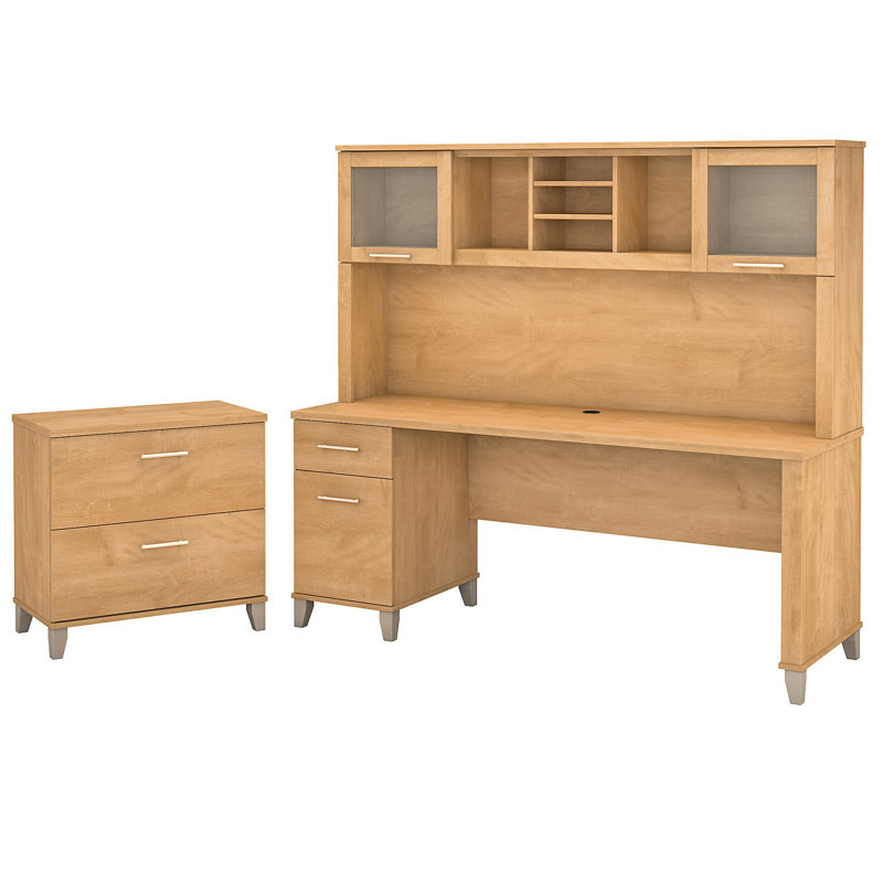 Ozro 71'' Desk, Maple Cross