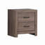 Table de chevet, table de chevet en bois 2 tiroirs