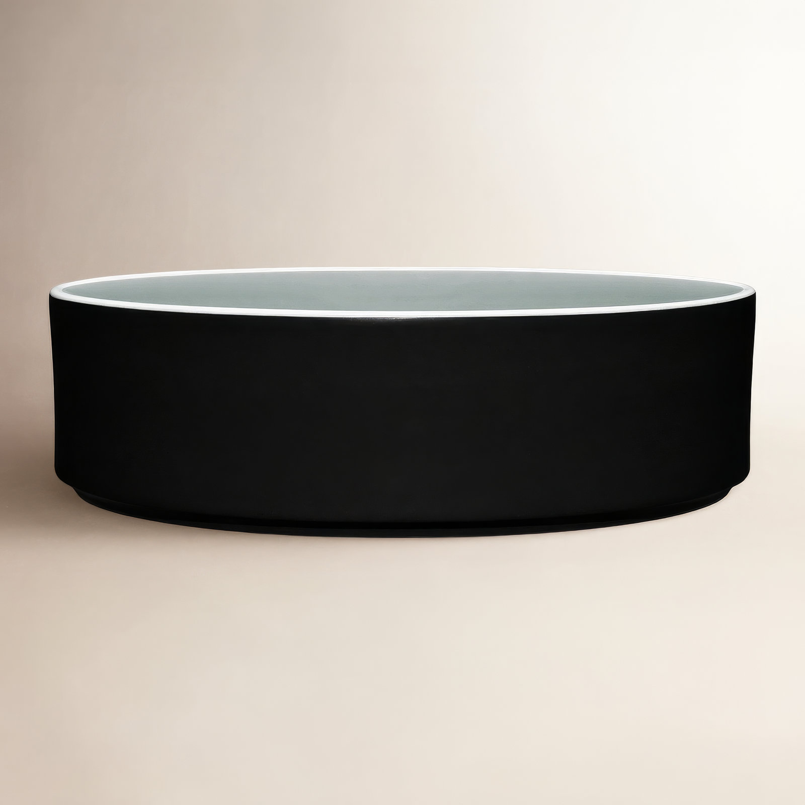 ColorTrio Porcelain Serving Bowl, Black