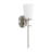 5" W x 17" H 1-Light Wallchiere Sconce in Brushed Nickel with Tapered Soft White Glass-123843796
