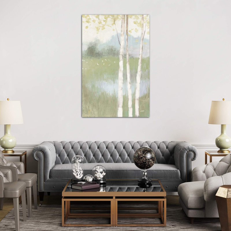 Spring Fling II Cool Crop - Wrapped Canvas Painting, 152.5 cm H x 101.5 cm W