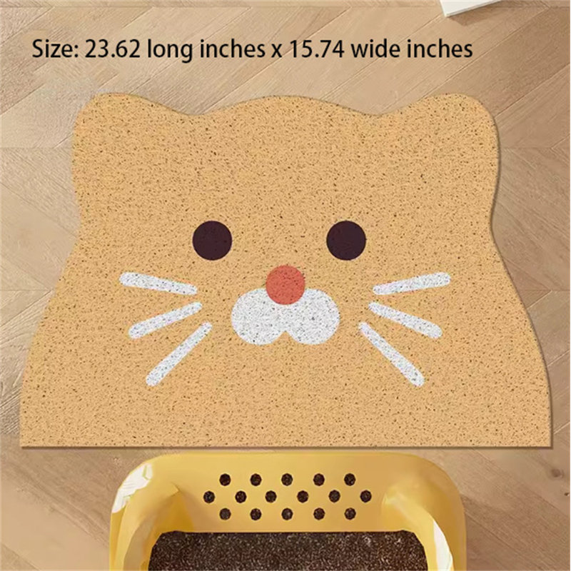 Tapis filtrant pour litière pour chat, H 0,11 po x l 23,62 po x P 15,74 po