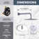 9-Spray Patterns With 1.8 GPM 10 In. Wall Mount Rain Fixed Shower Heads In 10 In. Polished Chrome